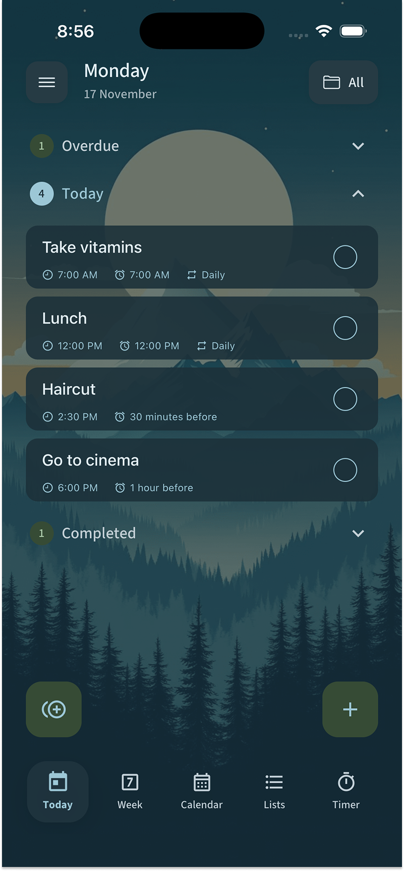 Tickmeek app screenshot